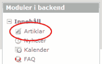 Modulen Artiklar