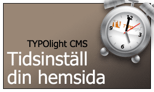 Tidsinställ din hemsida - TYPOlight CMS